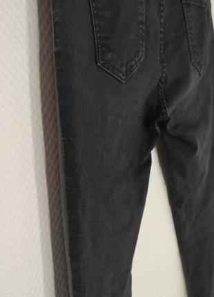 Трендові екошкіряні джинси мом вузка модні штани лосини4 фото