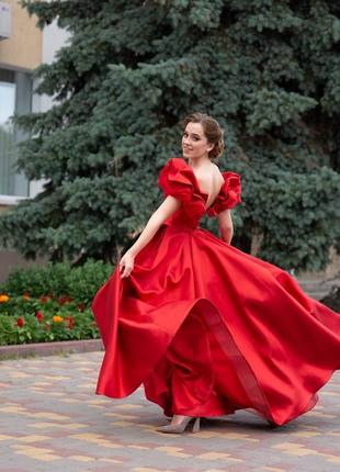 Выпускное/вечернее красное платье7 фото