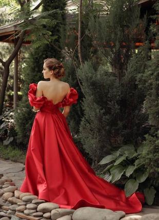 Выпускное/вечернее красное платье2 фото