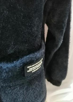 Кофта куртка кардиган вовна альпака трава2 фото