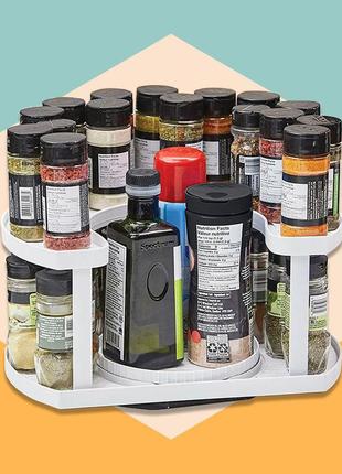 Спецовница spice spinner two-tiered spice organizer незаменимая помощница ub-333 в доме5 фото