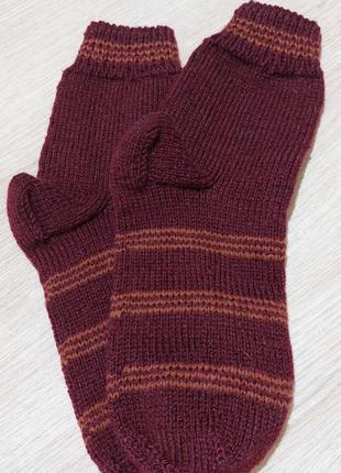 Жіночі вязані носки, шкарпетки . ручна в'язка  35-403 фото