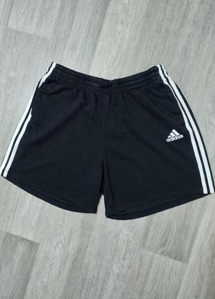 Мужские спортивные шорты / adidas / чёрные шорты / бриджи / мужская одежда / чоловічий одяг /