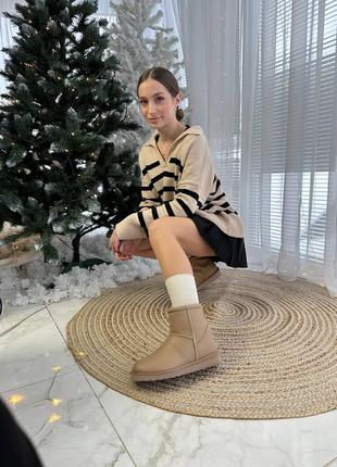 Обувь зимняя, натуральная кожа флотар