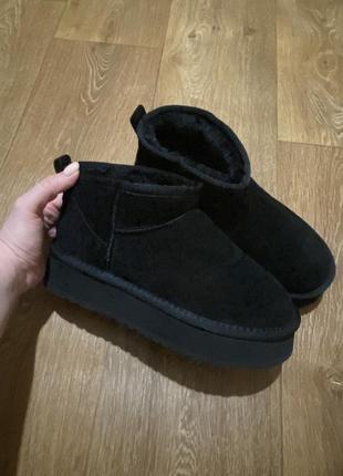 Уггі ugg platform чорні (без коробки) 39, 37 розмір