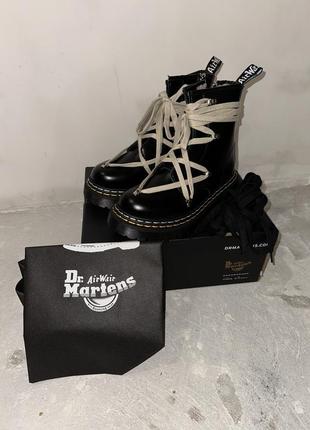 Кеди буты rick owens dr martens с мехом