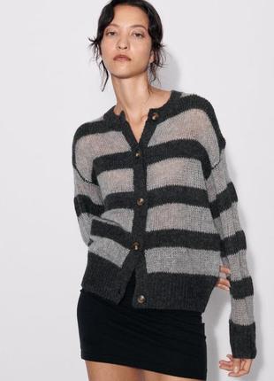 Кардиган женский, цвет серый😍 кофта светр светрик нова коле шерсть вовна альпака1 фото