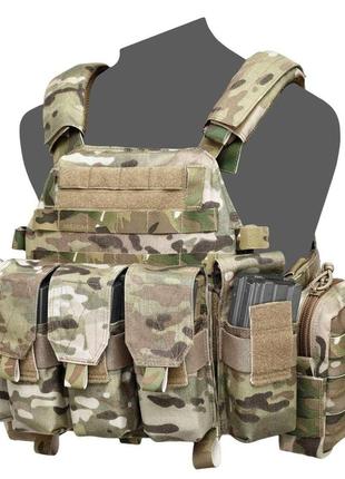 Плитоноска warrior assault systems dynamic combat system з закритими підсумками m4 5,56 мм3 фото