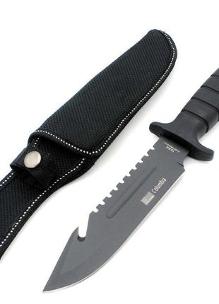 Охотничий нож для похода columbia №224 440с сталь, тактический нож для туризма с чехлом.