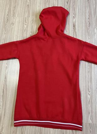Красная,тёплая кофта с капюшоном  primark3 фото