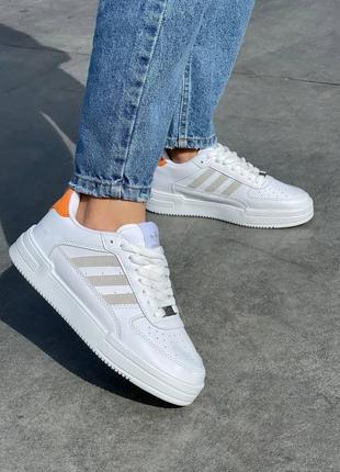Жіночі кросівки adidas Fujitrail-ler ‘white beige orange’ 🧡