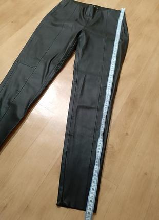 Кожаные лосины штаны брюки zara р.м5 фото