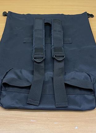 Сумка - баул 25 л оксфорд 420 d пвх черный melgo (влагозащитный вещевой мешок)