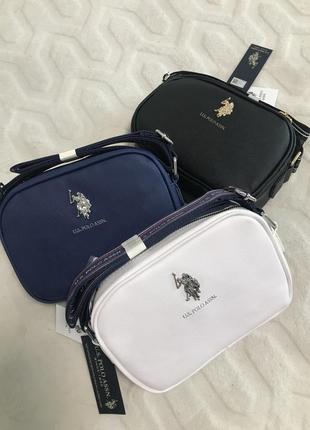 Класична сумка на блискавці через плече u.s. polo assn6 фото