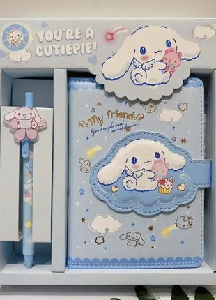 Блокнот ежедневник дневник с ручкой в подарочной коробке cinnamoroll3 фото