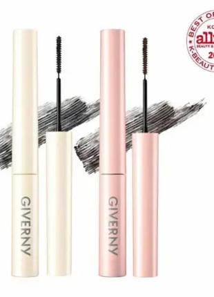 Туш для вій giverny milchak sensitive mascara 01 black 4 г та 02 black brown2 фото