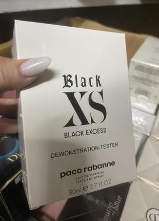 Тестер paco rabanne black xs l'exces for her парфумована вода 80мл