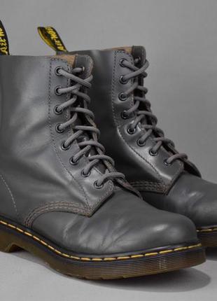 Dr. martens pascal 1460 ботинки серые кожаные. оригинал. 41 р./26.5 см.2 фото