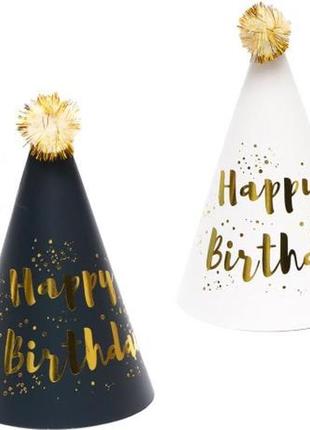 Колпак детский "happy birthday" 16см jy-1066