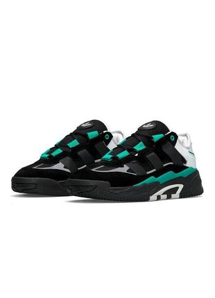 🔥чоловічі кросівки adidas originals niteball black green5 фото