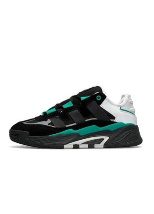 🔥чоловічі кросівки adidas originals niteball black green6 фото