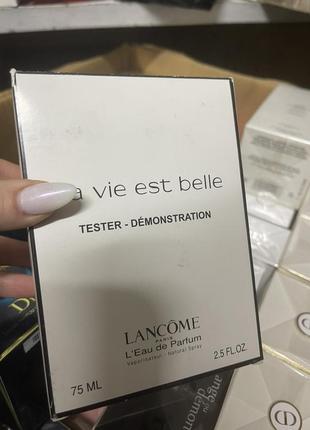 Тестер la vie est belle lancome парфумована вода 75мл