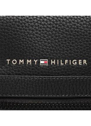 Tommy hilfiger мессенджер сумка мужская через плечо кожаная5 фото