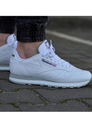 Чоловічі кросівки reebok cl althr 2214 42/42,5 (8) 27-27,5 см шкіра, нові