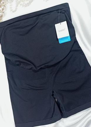 Безшовні корегуючі шорти для вагітних із підтримкою живота  бандаж gratline5 фото