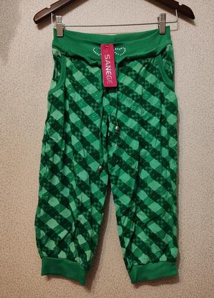 Бриджі трикотажні клітинка