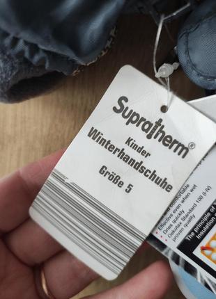 Фирменные детские термо варежки thinsulate , германия , размер 5. на 7-8 лет .