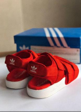 Сандали adidas adilette sandal red сандалі боссоножки босоніжки2 фото