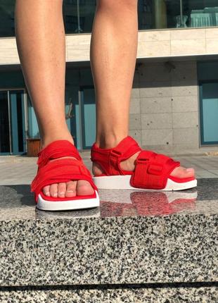 Сандали adidas adilette sandal red сандалі боссоножки босоніжки8 фото