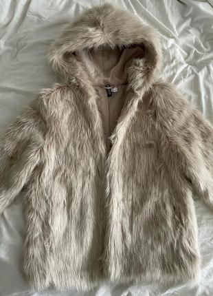 Шуба из искусственного меха h&m