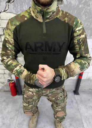 Тактичне флісовка, кофта на влісі, на зиму/тактическая флисовка army combo2 фото