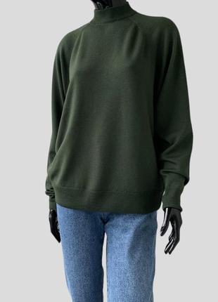 Шерстяной свитер с высоким воротником woolmark водолазка 100 % мериносовая шерсть3 фото