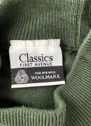 Шерстяной свитер с высоким воротником woolmark водолазка 100 % мериносовая шерсть7 фото