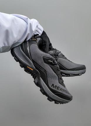 Мужские зимние кроссовки merrell waterproof gore-tex серые водонепроницаемые до -15*с меррелл (b)2 фото