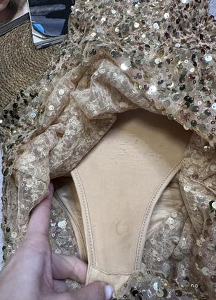 Женское вечернее платье по фигуре золотая боди изысканное платье пайетки10 фото