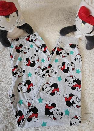 Домашні піжамні штани бренду primark з новорічним принтом