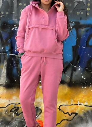 Шикарний спортивний костюм на хутрі