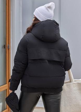 Жіноча зимова коротка куртка тепла,женская тёплая короткая куртка,парка,пуховик3 фото
