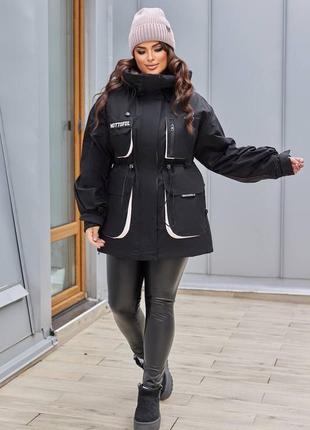 Удлиненная зимняя курточка для женщин 💫3 фото
