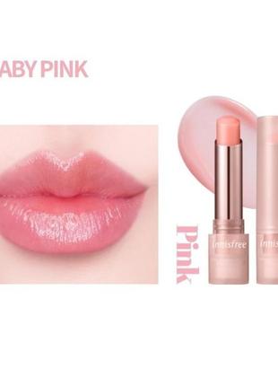 Бальзам-тінт для губvinnisfree dewy tint lip balm 1 baby pink 3,2 г6 фото