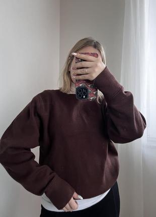Шоколадный свитер zara размер s-m3 фото