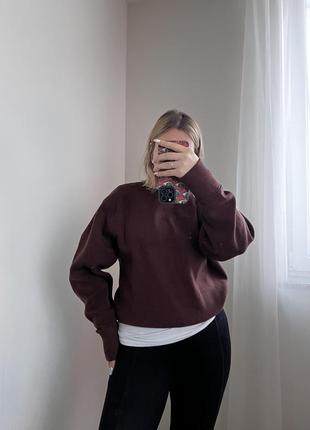 Шоколадный свитер zara размер s-m6 фото