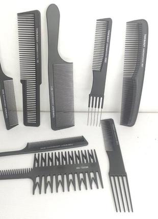 Набор расчесок набор гребней для все видов волос и стрижки парикмахерские расчёски
