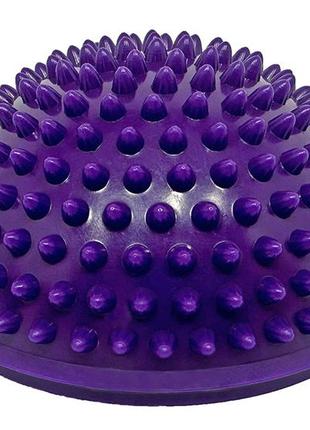 Полусфера массажная киндербол easyfit 16 см мягкая фиолетовая1 фото