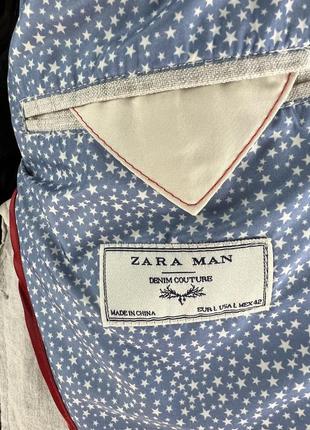 Льняна куртка zara man9 фото