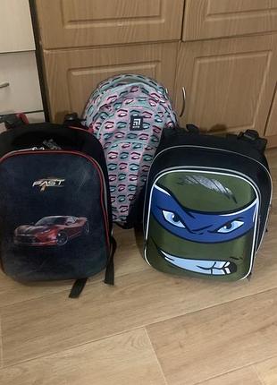 Шкільний рюкзак для хлопчика з черепашкою ніндзя zibi kite 1 вересня ортопедичний